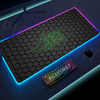 Geometry Large RGB Gamer Mousepad 40x90cm Mouse Mat Gaming Mousepads LED Keyboard Mats Luminous Desk Pads Mouse Pad For PC
