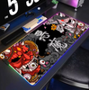 Japanese Samurai Devil RGB Pc Gamer Keyboard Mouse Pad 900x400 Mousepad LED Glowing Mouse Mats Rubber Gaming Computer Mausepad