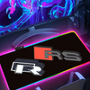 RS-A-Audi Logo  Mouse Pad RGB Keyboard Cover Desk-mat Colorful Surface Waterproof Multi-size World Computer GamerMause pads Cute