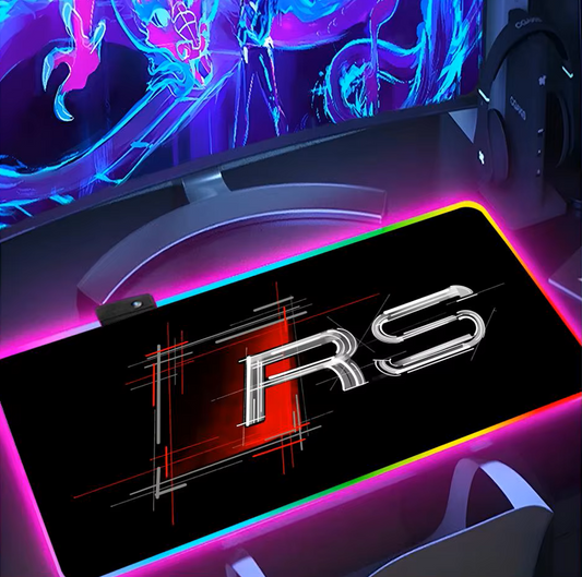 RS-A-Audi Logo  Mouse Pad RGB Keyboard Cover Desk-mat Colorful Surface Waterproof Multi-size World Computer GamerMause pads Cute