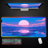 Landscape And Sunset Glow RGB Mouse Pad Gaming Mousepads LED Mouse Mat  Keyboard Mat Anti-slip 40x90cm Mousepad Luminous Desk Rug