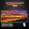 Landscape And Sunset Glow RGB Mouse Pad Gaming Mousepads LED Mouse Mat  Keyboard Mat Anti-slip 40x90cm Mousepad Luminous Desk Rug