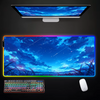 Landscape And Sunset Glow RGB Mouse Pad Gaming Mousepads LED Mouse Mat  Keyboard Mat Anti-slip 40x90cm Mousepad Luminous Desk Rug