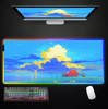 Landscape And Sunset Glow RGB Mouse Pad Gaming Mousepads LED Mouse Mat  Keyboard Mat Anti-slip 40x90cm Mousepad Luminous Desk Rug