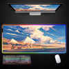 Landscape And Sunset Glow RGB Mouse Pad Gaming Mousepads LED Mouse Mat  Keyboard Mat Anti-slip 40x90cm Mousepad Luminous Desk Rug