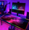 ROG RGB Mousepad Gamer Keyboard Mat LED Computer Mausepad Keyboards Accessories Gaming Desk Mat Mouse Carpet Xxl