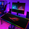 ROG RGB Mousepad Gamer Keyboard Mat LED Computer Mausepad Keyboards Accessories Gaming Desk Mat Mouse Carpet Xxl