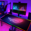 ROG RGB Mousepad Gamer Keyboard Mat LED Computer Mausepad Keyboards Accessories Gaming Desk Mat Mouse Carpet Xxl