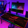 ROG RGB Mousepad Gamer Keyboard Mat LED Computer Mausepad Keyboards Accessories Gaming Desk Mat Mouse Carpet Xxl