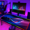 ROG RGB Mousepad Gamer Keyboard Mat LED Computer Mausepad Keyboards Accessories Gaming Desk Mat Mouse Carpet Xxl