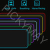 Universe RGB Gaming Mousepad Space Mouse Mats LED Large Gamer Mousepads XXL Keyboard Pads Luminous Desk Mat Mouse Pad Backlit