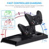 For Xbox Series X Multi-function charging Host Cooling Fan Base Handle Seat Type C Charging With Headphone Stand Dish rack