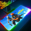 RGB Pc Gamer Keyboard Mouse Pad-for-Popular-Games-F-Fortnites-Mousepad LED Glowing Mouse Mats Rubber Gaming Computer Mausepad