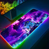 RGB Pc Gamer Keyboard Mouse Pad-for-Popular-Games-F-Fortnites-Mousepad LED Glowing Mouse Mats Rubber Gaming Computer Mausepad