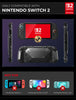 Nintendo Switch 2 Case 2025 I-BLASON Dockable JoyCon Holder Comfortable Grip Uni-Body Protective Bumper Cover for Switch 2