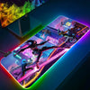 RGB Pc Gamer Keyboard Mouse Pad-for-Popular-Games-F-Fortnites-Mousepad LED Glowing Mouse Mats Rubber Gaming Computer Mausepad