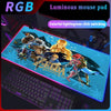 Gaming Table Rgb Z-Zelda Mouse Pad Deskmat Gamer Keyboard Accessories Pc Complete Rug Office Xxl Company Mat LED Light Mouse pad