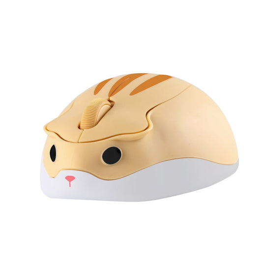 Cute Yellow Hamster Wireless Optical Computer Mouse