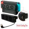 Cooling Fan Cooler For Nintendo Switch Game Console DC 5V USB Kit Fan Accessories Support Command Ventilation Refrigeration