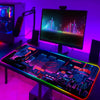 ROG Mouse Pad Rgb Cute Mousepad Gamer Keyboard Mat LED Computer Mausepad Keyboards Accessories Gaming Desk Mat Mouse Carpet Xxl