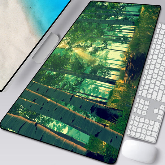 Large XXL Deep forest Collection Keyboard and mouse Gaming Pad