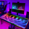 ROG Mouse Pad Rgb Cute Mousepad Gamer Keyboard Mat LED Computer Mausepad Keyboards Accessories Gaming Desk Mat Mouse Carpet Xxl