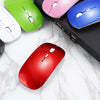 Ultra Thin 2.4GHz Wireless Optical Mouse With USB Adapter For All Computers