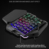 One Hand Professional Competitive Mini RGB 35 Keys Keyboard