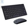 Wireless Silent Mini Multimedia Full-size Keyboard and Mouse Combo Set 2.4G