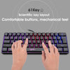 Mechanical Gaming Keyboard RGB Backlit 61-key Mini V700