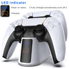 Dual Fast Charger For PS5 Host Wireless Controller USB Type C Charging Dock Station Cradle Joystick Gamepad Plug And Charge Port