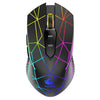 Wireless 2400 DPI Adjustable Gaming Mouse Rechargeable Silent RGB Game Mice Desktop Professional Computer Mouse