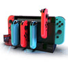 Nintendo Switch Charger 4 Port Joycons Controller Gamepad Charging Dock Station NS Switch OLED Holder Charger 9 Game Slots