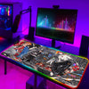 ROG Mouse Pad Rgb Cute Mousepad Gamer Keyboard Mat LED Computer Mausepad Keyboards Accessories Gaming Desk Mat Mouse Carpet Xxl