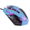 Breathing LED USB Wired Optical Blue Mouse 2400DPI