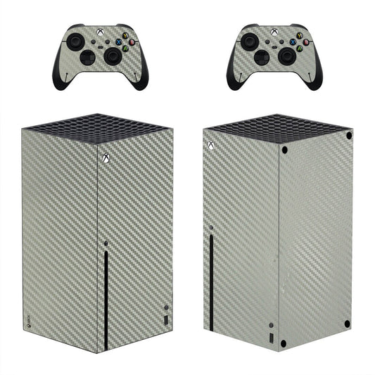 Xbox X Series Silver Carbon Sticker Kit