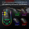 VODOOL J900 6400 DPI Wired Gaming Mouse USB Optical LED Computer Mice For Laptop PC Game Professional Gamer 7 RGB Light