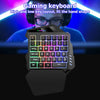 One Hand Professional Competitive Mini RGB 35 Keys Keyboard