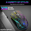 Wireless 2400 DPI Adjustable Gaming Mouse Rechargeable Silent RGB Game Mice Desktop Professional Computer Mouse