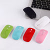 Ultra-thin Ergonomic Portable Wireless Green Mouse 1600DPI 2.4Ghz