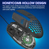 Wired Charging Gaming Honeycomb Hollow Mouse with Cooling fan Adjustable Sweatproof Gamer Mouse Computer With External Receiver