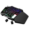 USB Keyboard One-handed Wired 35 Keys Luminous Gaming Keyboards For Tablet Colorful Ergonomics Gamer Keypad Hand Rest IN STOCK