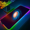 Space LED Light Gaming Mouse pad RGB Keyboard Cover Desk Mat Colorful Surface 3D Vortex MousePad Waterproof Computer Gamer pad