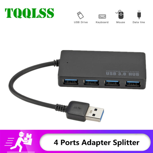 TQQLSS HUB USB 3.0 Laptop PC High Speed External 4 Ports Adapter Splitter USB Expander Computer Accessories For MacBook PS3