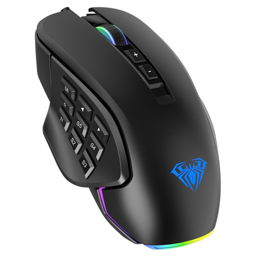 H510 RGB Backlit Gaming Mouse With Side Buttons Macro Programming 10000 DPI Adjustable USB Mouse With 14 Keys For Desktop Laptop