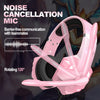 Gaming Pink Headset Bass Stereo Over-Head Earphone With Microphone