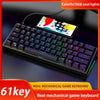 61-key Portable Mechanical Keyboard G101 Blue Axis Computer Desktop Notebook Gamer Keyboard For Laptop Computer Tools