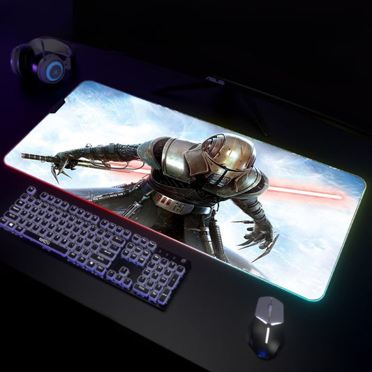 War RGB Mousepad Large Gaming Mousepads Luminous Mouse Pad Big LED Mouse Mat Gamer Mausepads Desk Pad Backlit Keyboard Mat