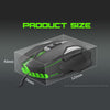 ZUOYA MMR8 Wired Mouse Luminous RGB Light Effect 4800DPI for Computer