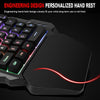 USB Keyboard One-handed Wired 35 Keys Luminous Gaming Keyboards For Tablet Colorful Ergonomics Gamer Keypad Hand Rest IN STOCK